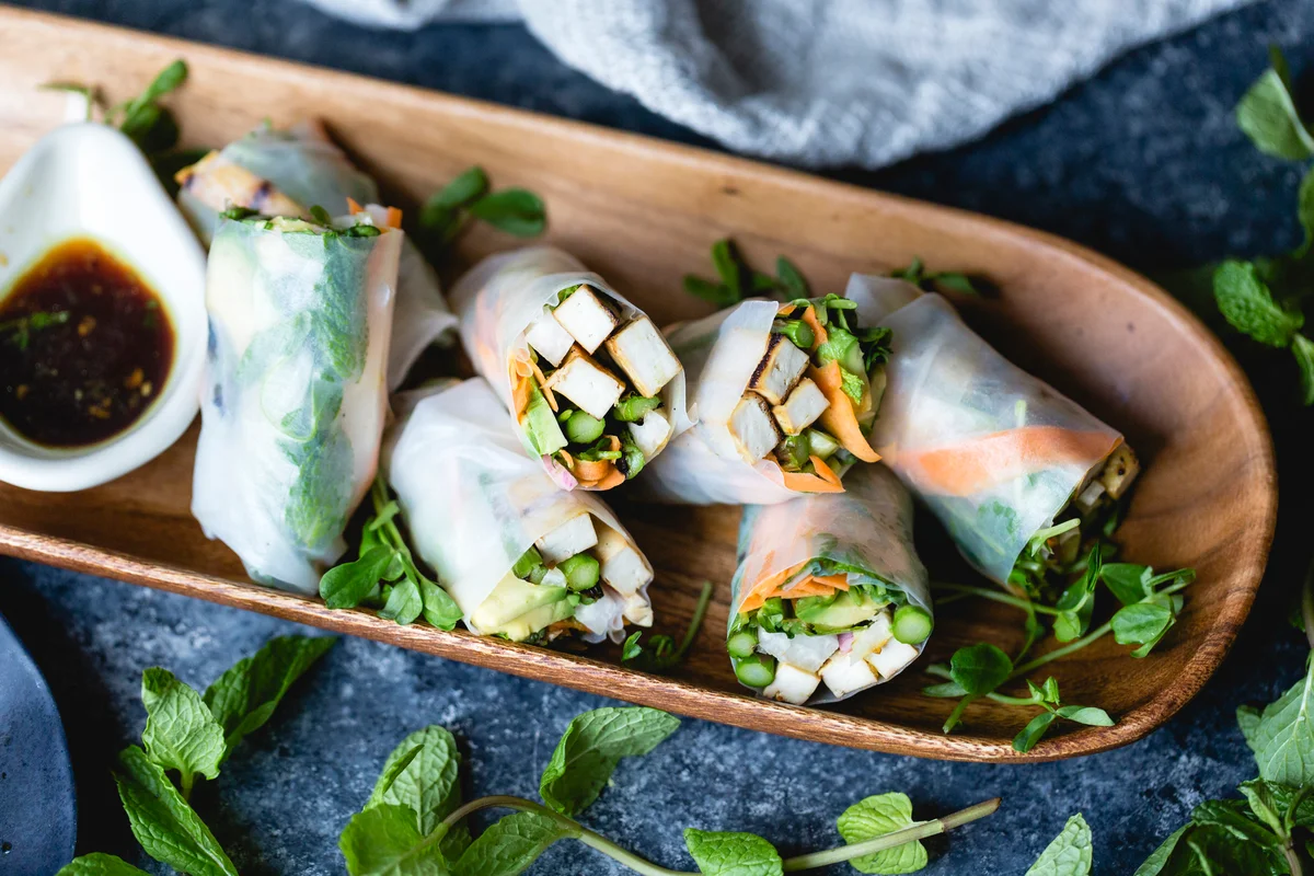 tofu spring rolls