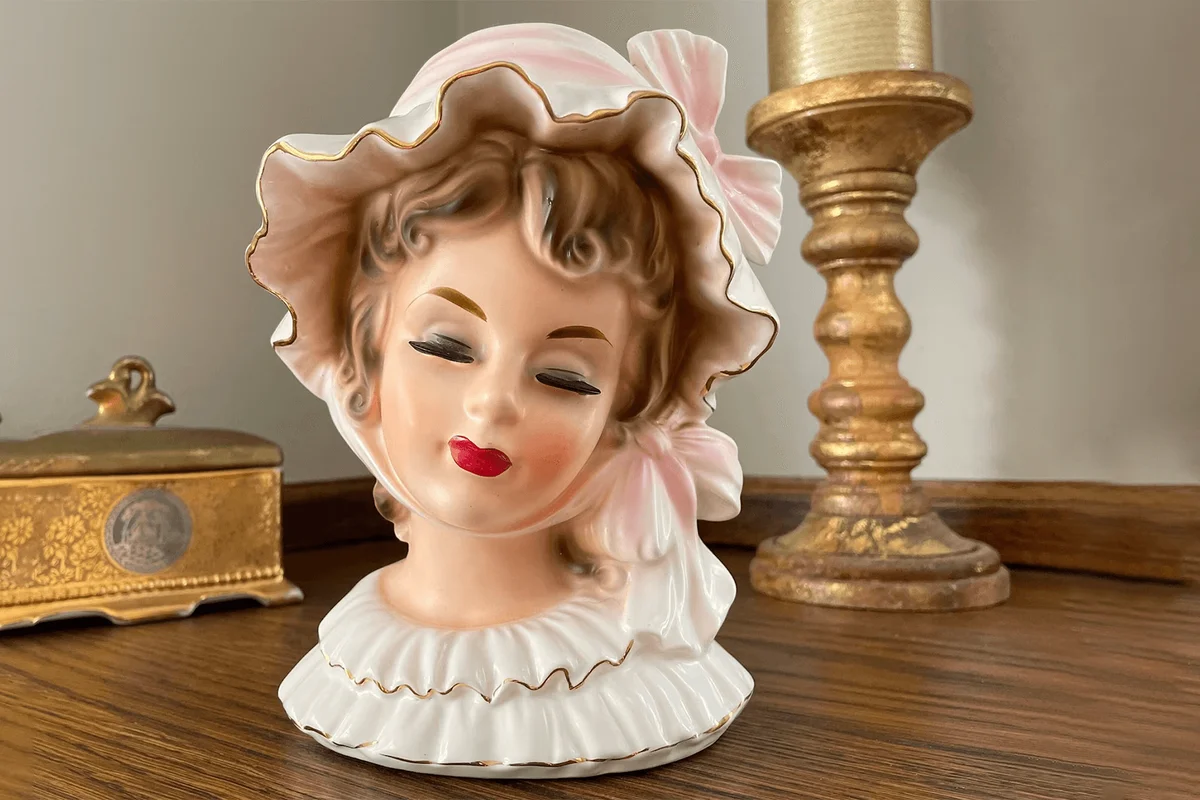 "Pretty Girl" Lady Head Vase