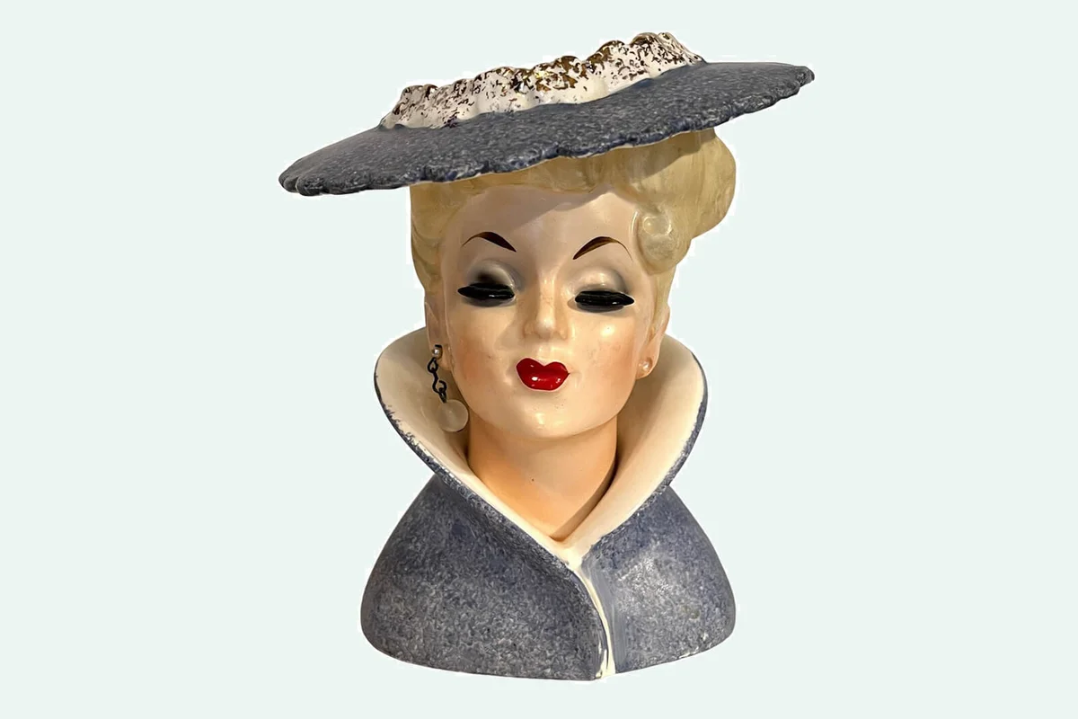 Vintage Napco 1950s Lady Head Vase