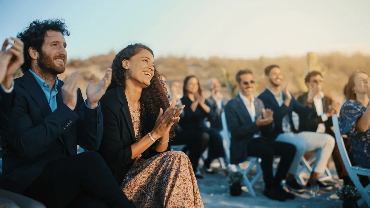 guests at a wedding