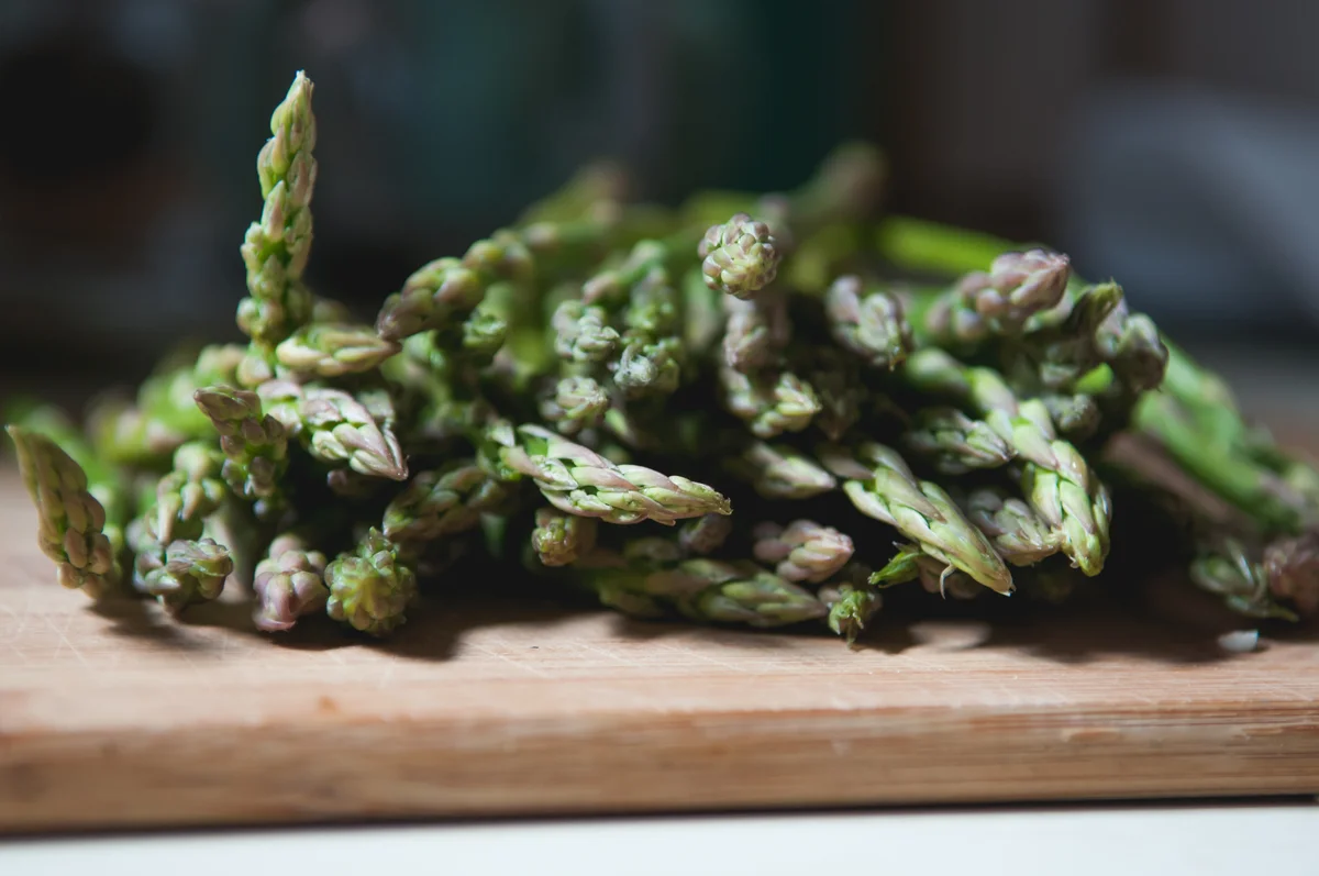 closeup of asparagus