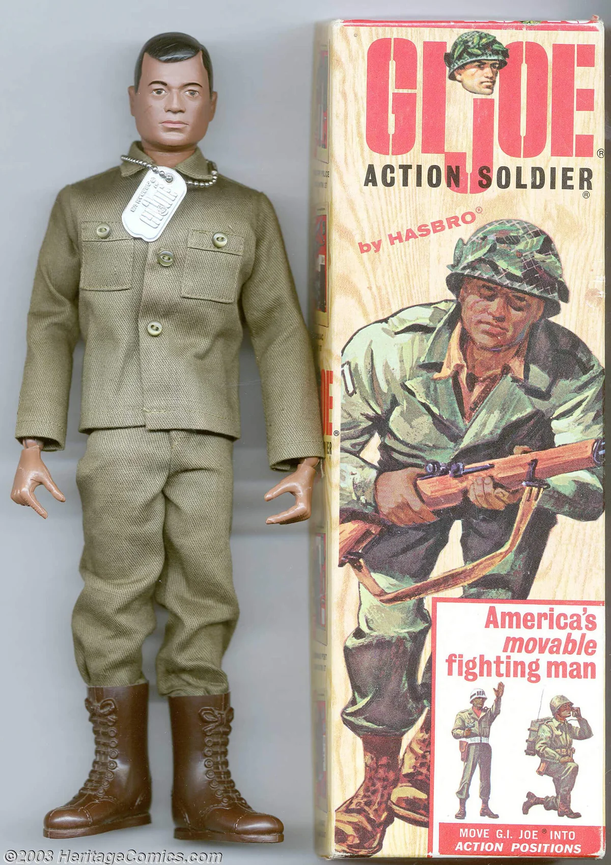 GI Joe - Action Soldier, African American (Hasbro,1965)
