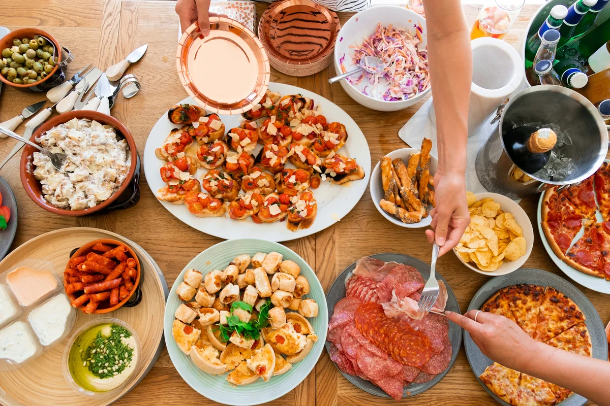 Party buffet table