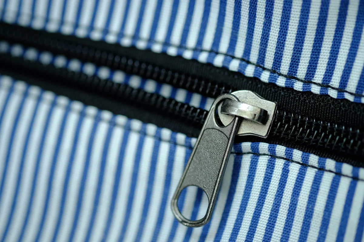 Close-Up Of Zip On Bag