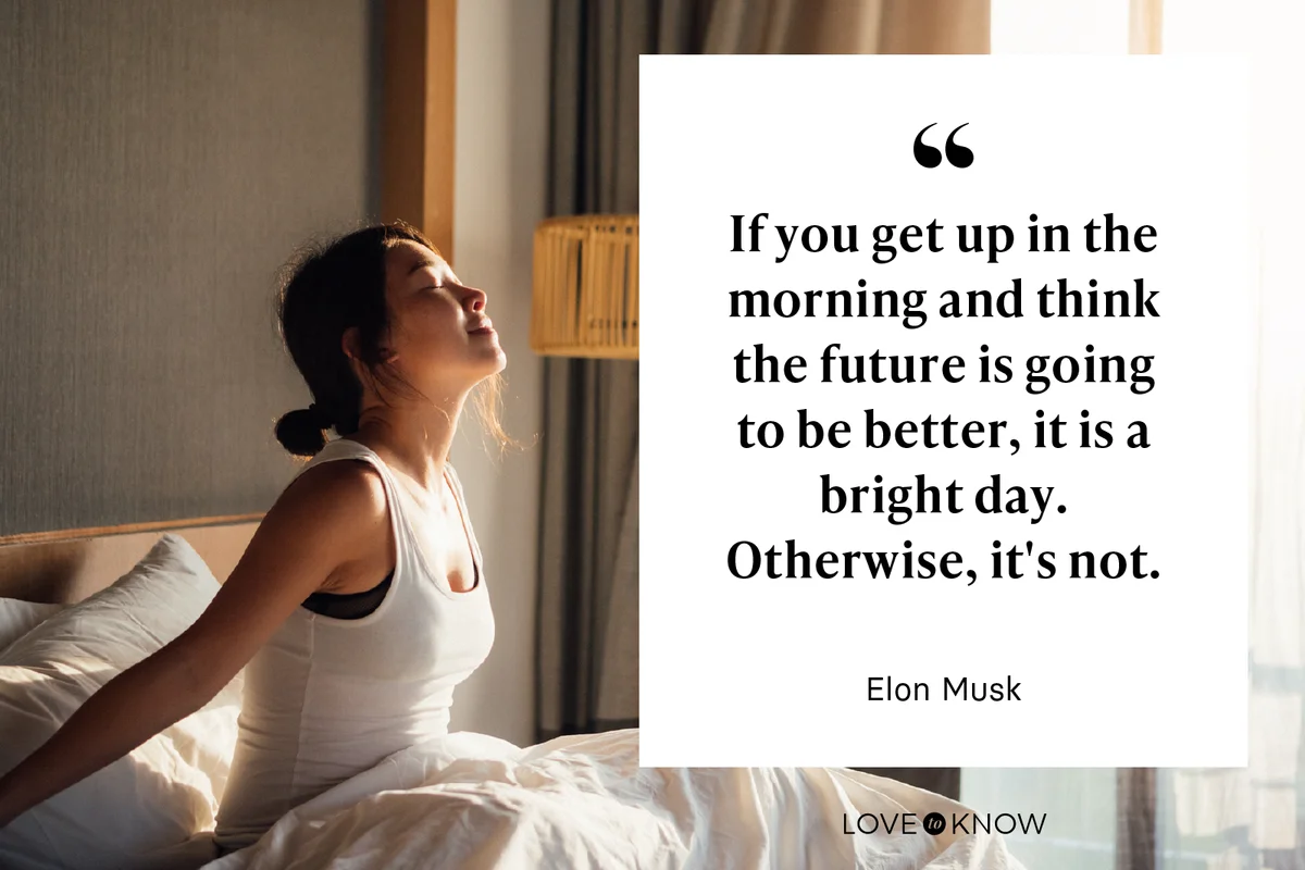 Young Woman Waking Up To A Brand New Day