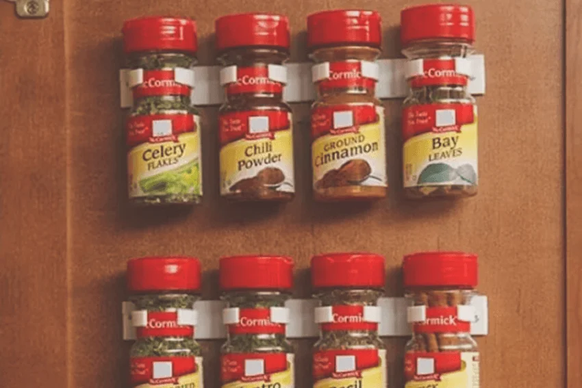 Kitchen Spice Rack Organizer 20 Spice Gripper Clip Strips