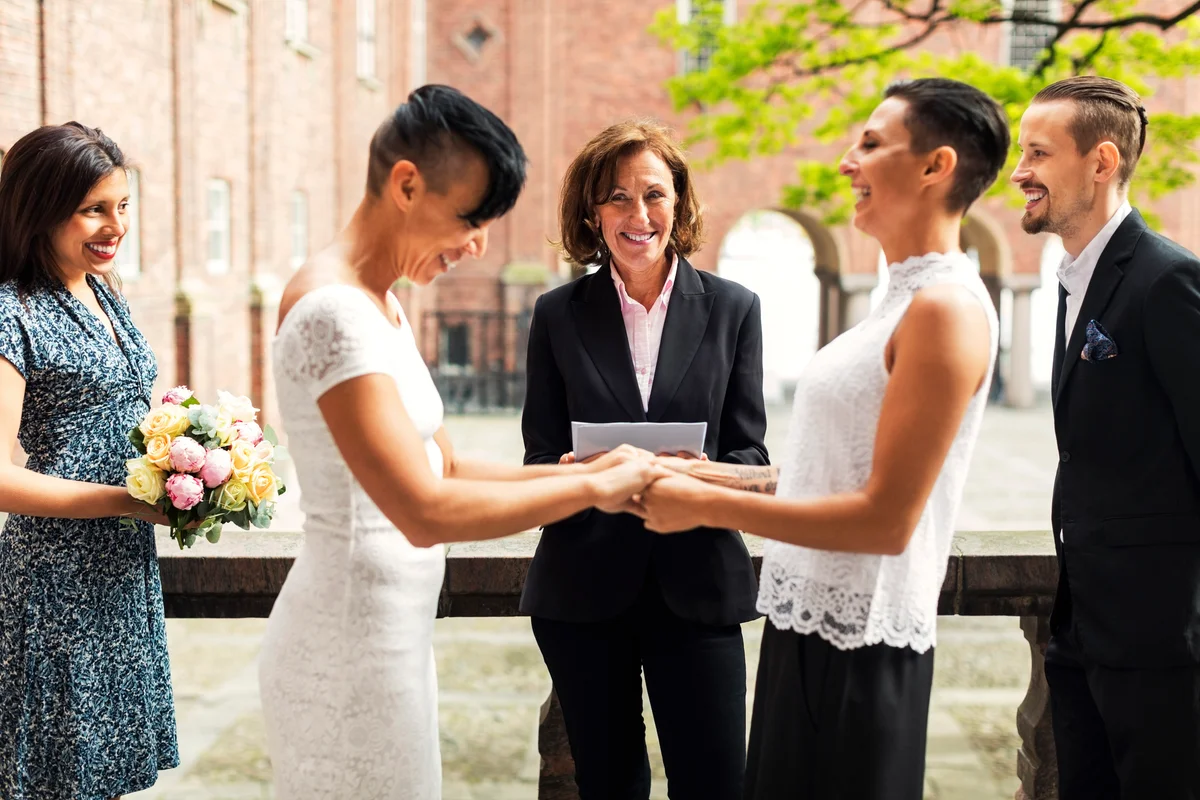 officiating a wedding