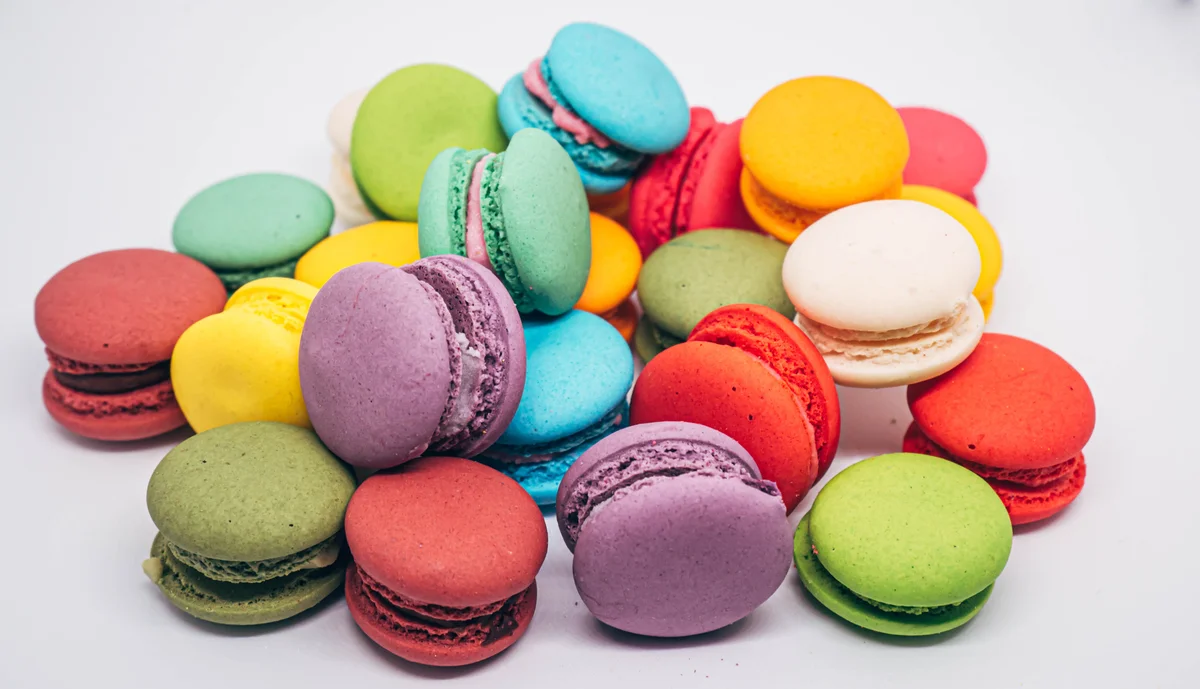 colored macarons