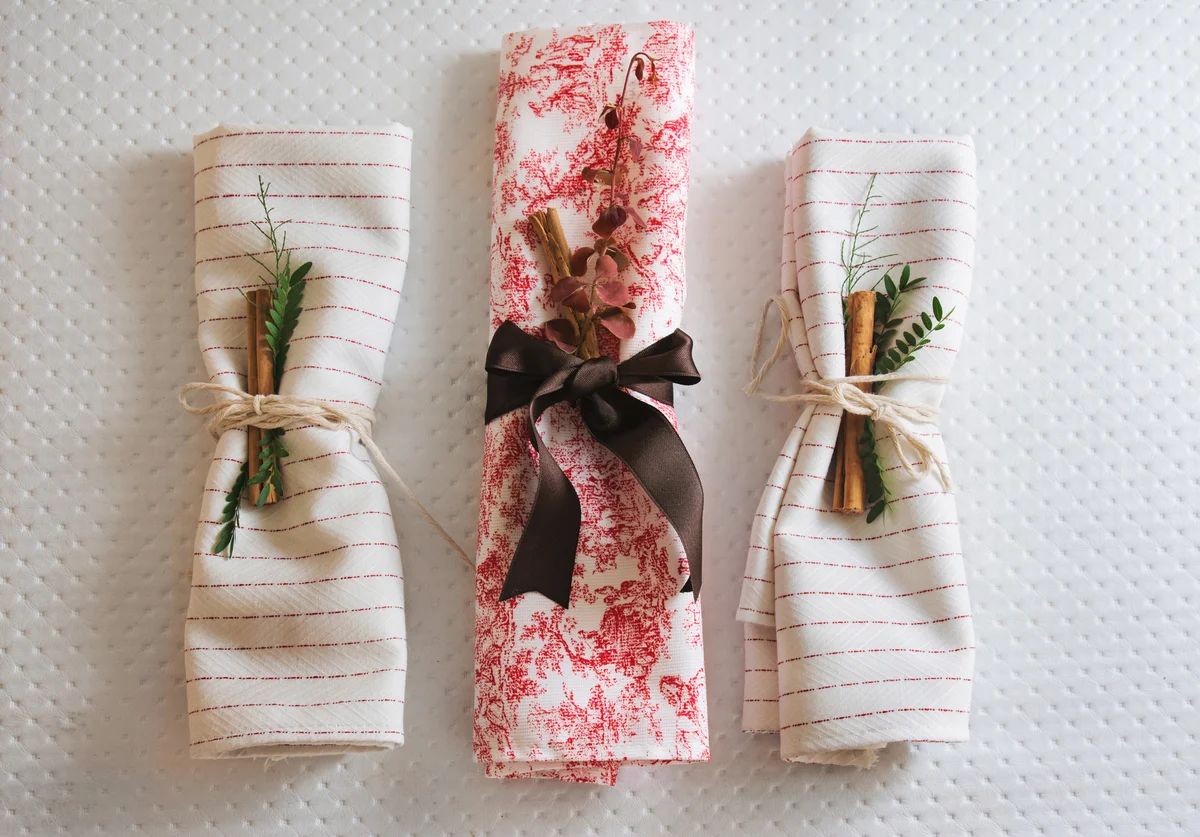 garden themed napkins