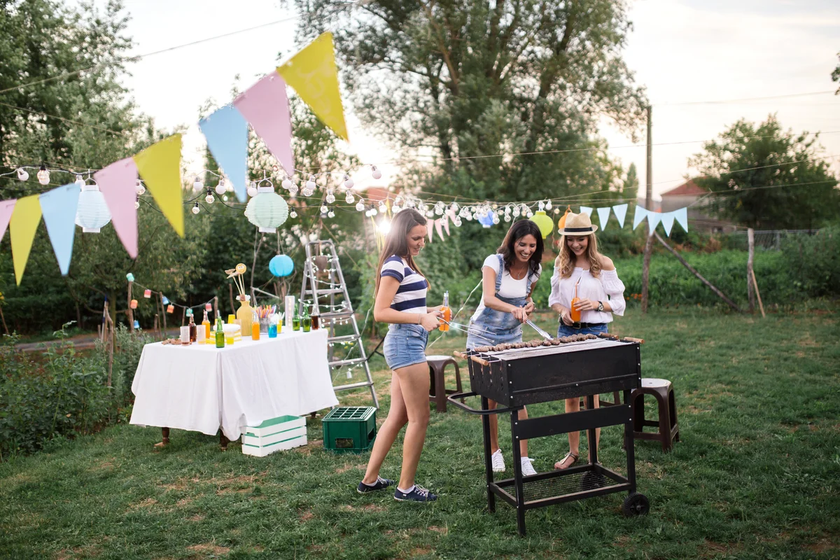 outdoor party in summer