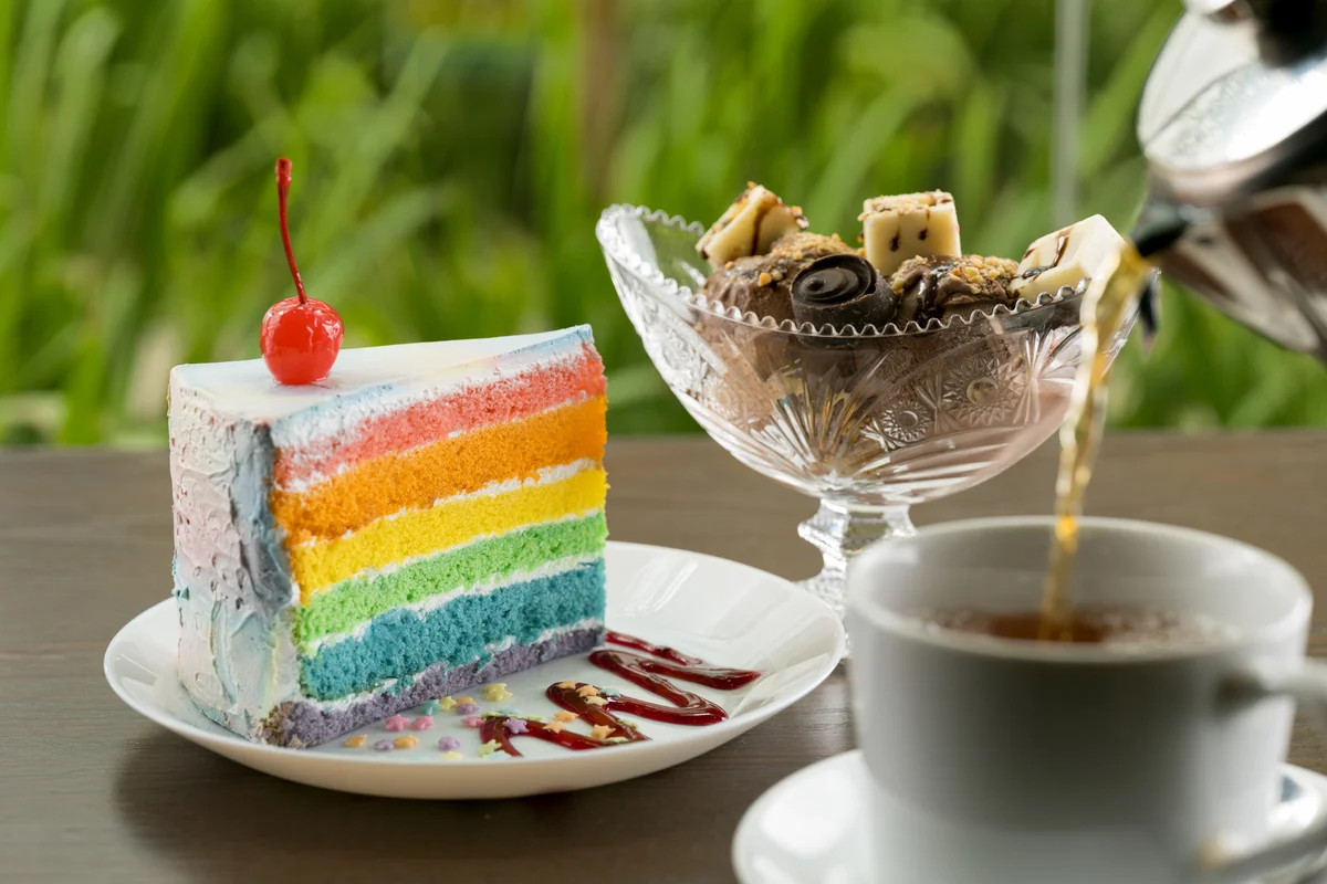 rainbow layer cake