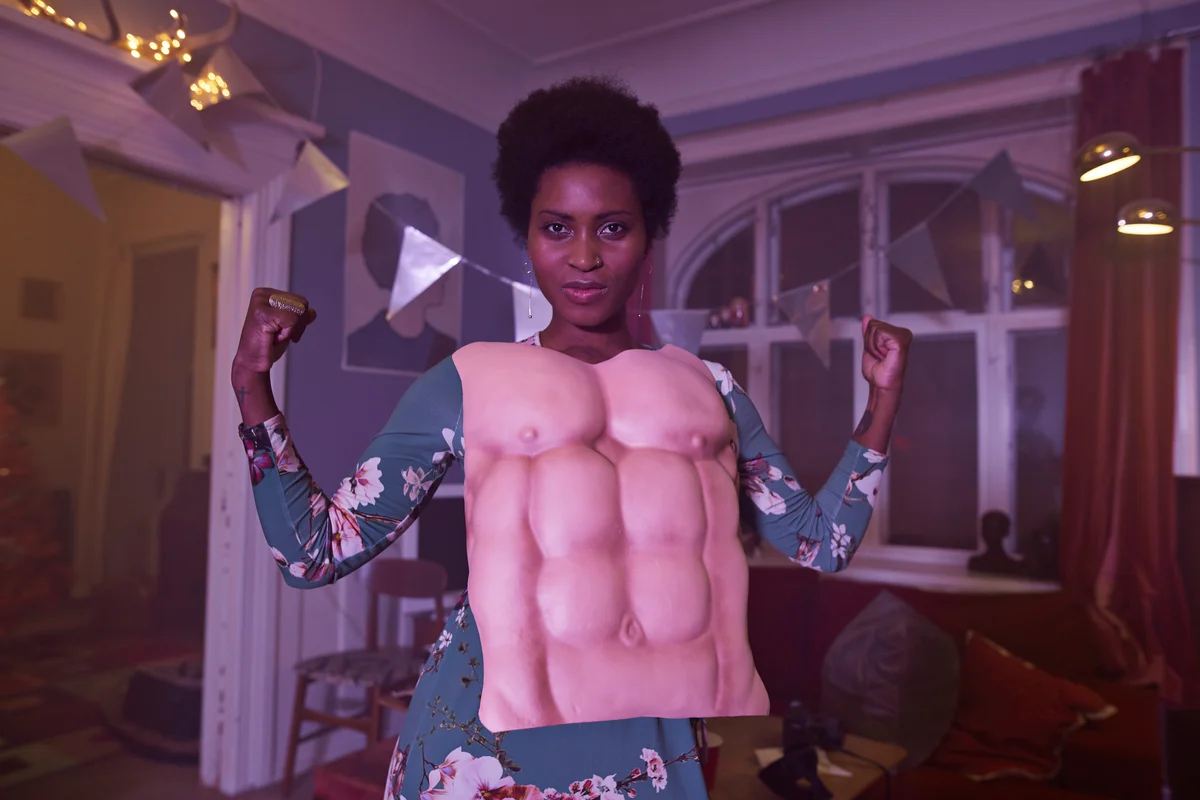 woman dressed as a wrestler
