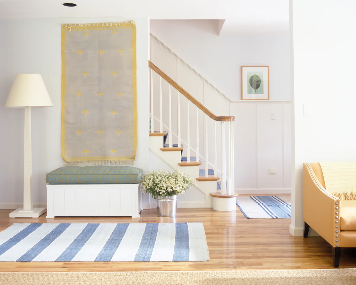 Tapestry on wall