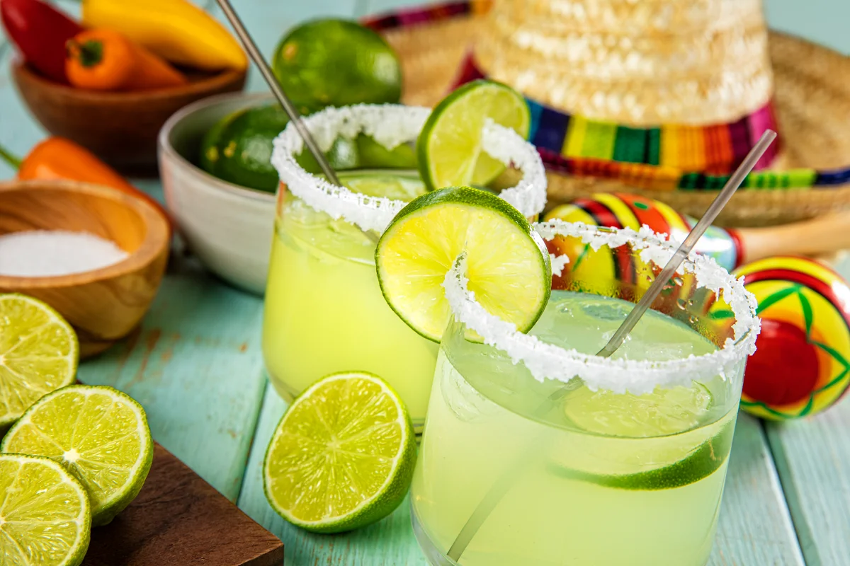 Cinco de mayo drinks with decorations
