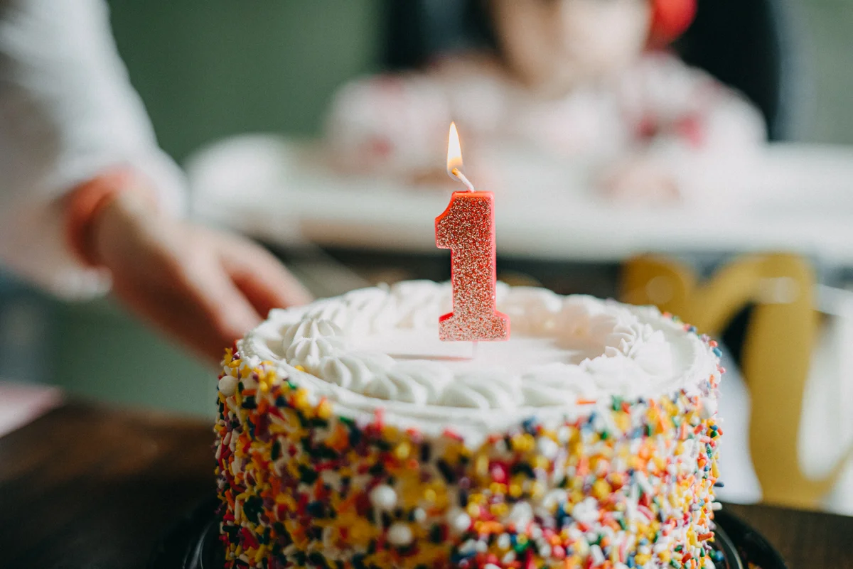 first birthday cake