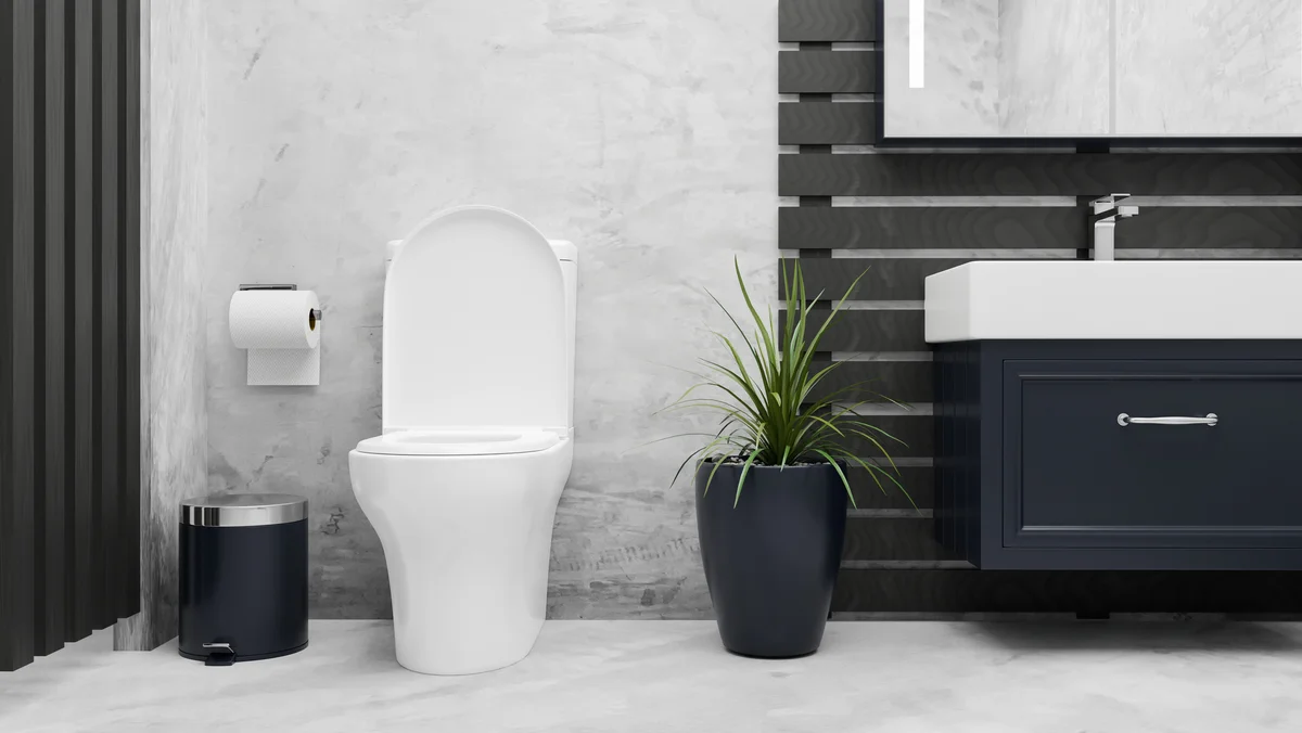 bathroom trash