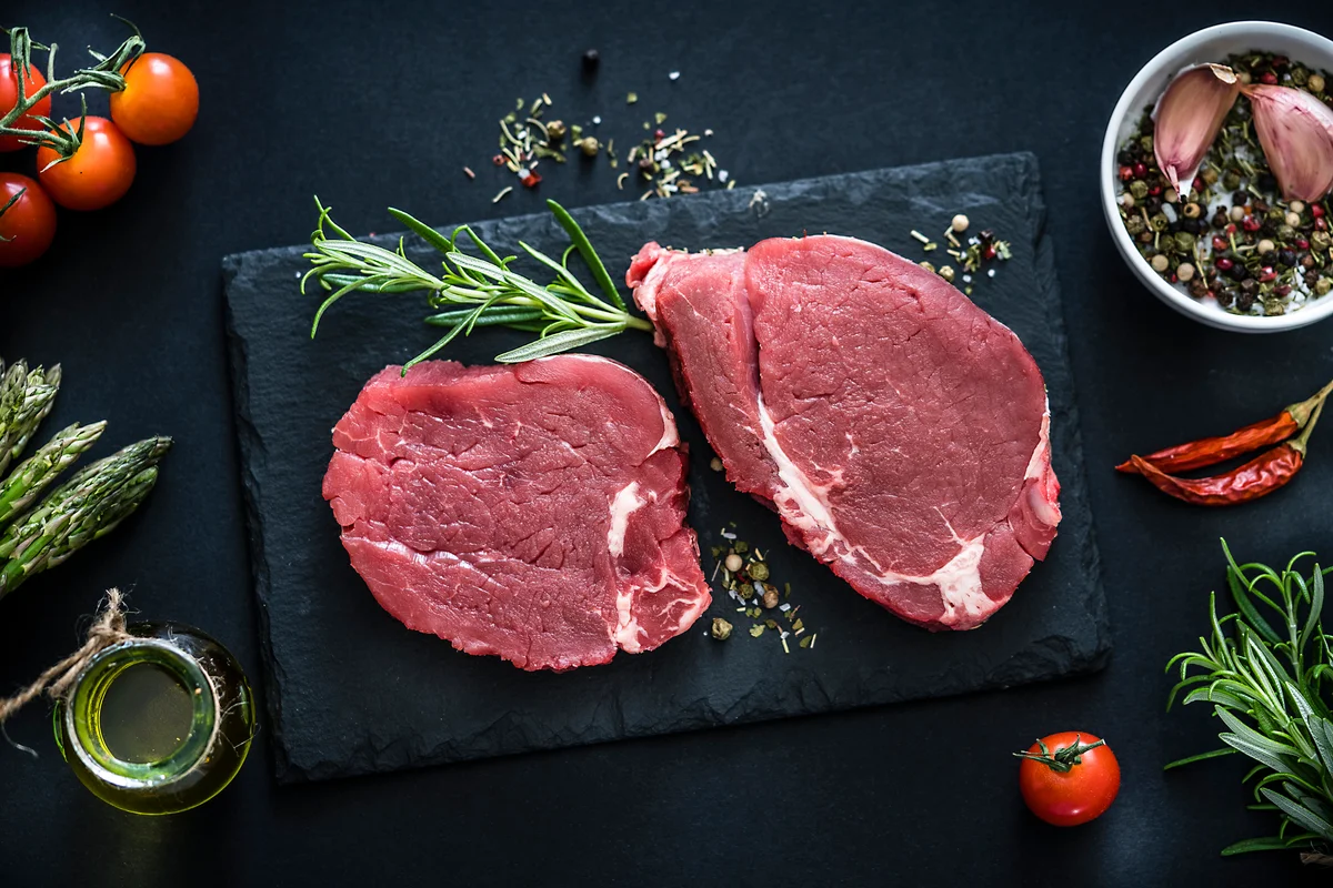 raw filet steaks
