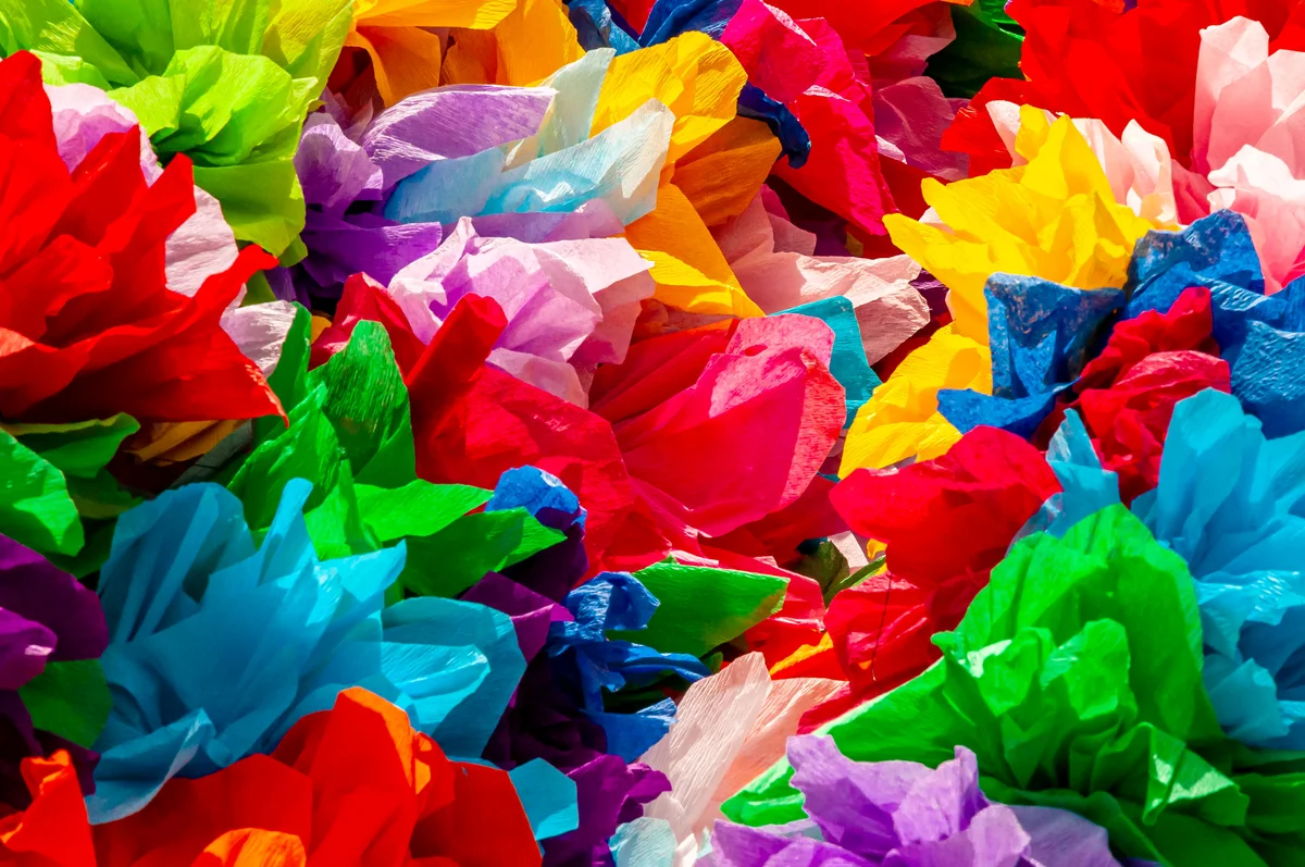 tissue flowers