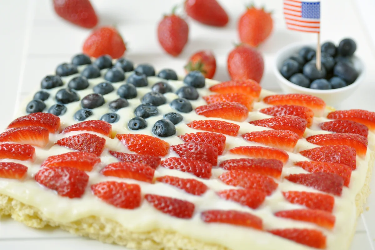 4th of July Independence Berry Cake