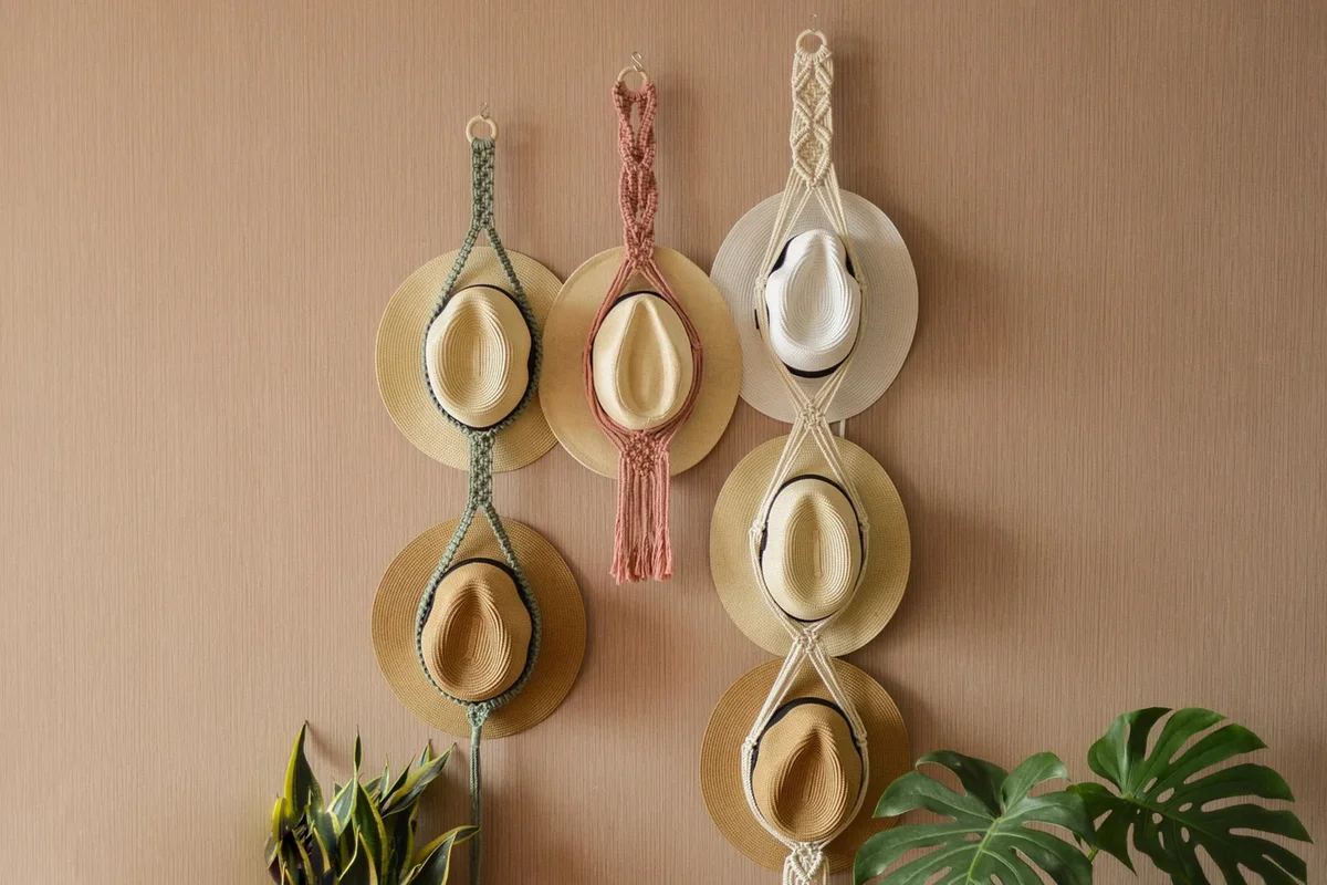 Macrame Hat Hanger