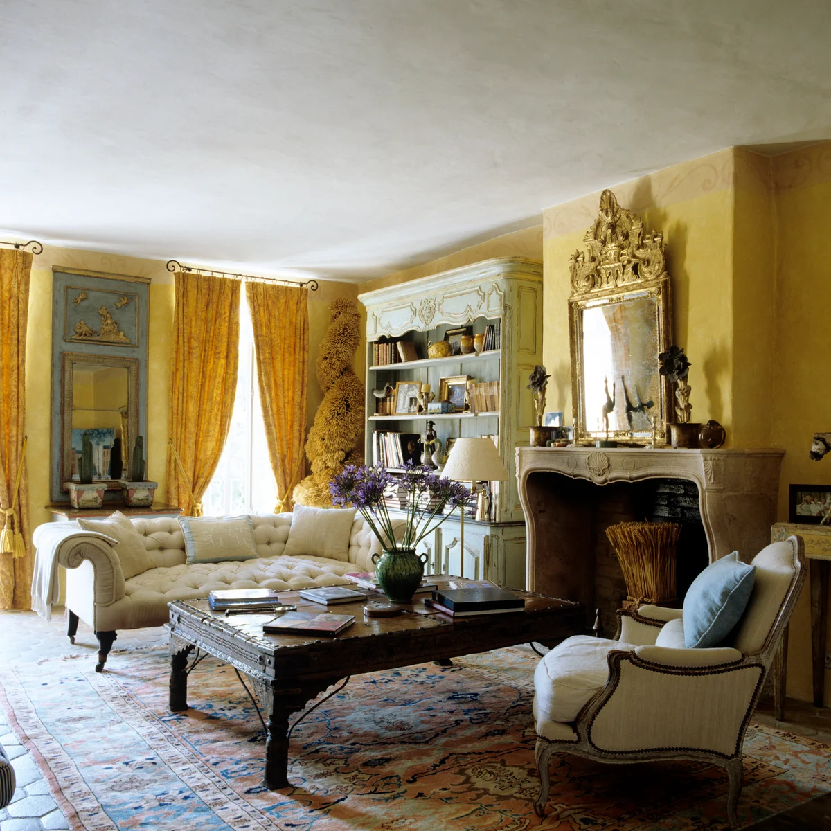golden living room