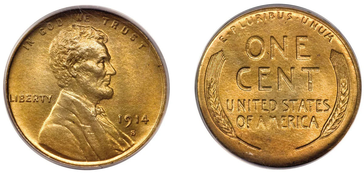 1914-S 1C MS66 Red PCGS