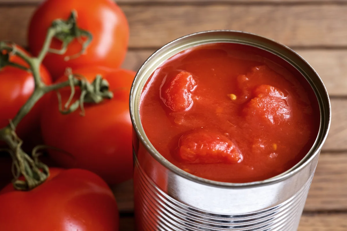 Open tin of chopped tomatoes