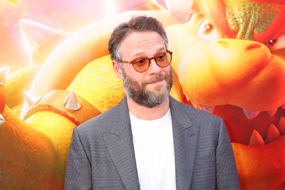 LOS ANGELES, CALIFORNIA - APRIL 01: Seth Rogen attends special screening of Universal Pictures' "The Super Mario Bros. Movie" at Regal LA Live on April 01, 2023 in Los Angeles, California.