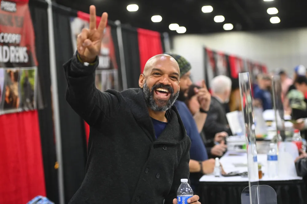 ATLANTA, GEORGIA - MARCH 18: Actor Khary Payton attends 2022 Fandemic Tour at Georgia World Congress Center on March 18, 2022 in Atlanta, Georgia.