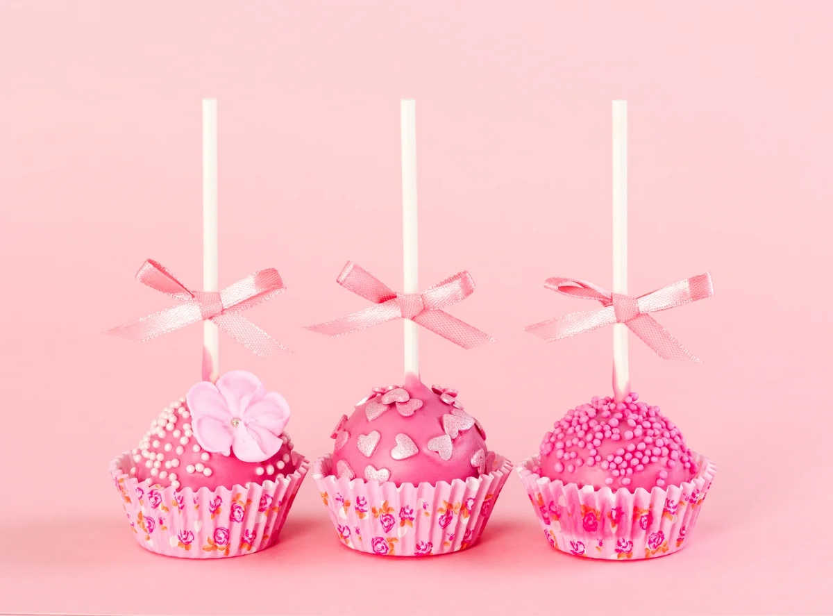 pink cake pops
