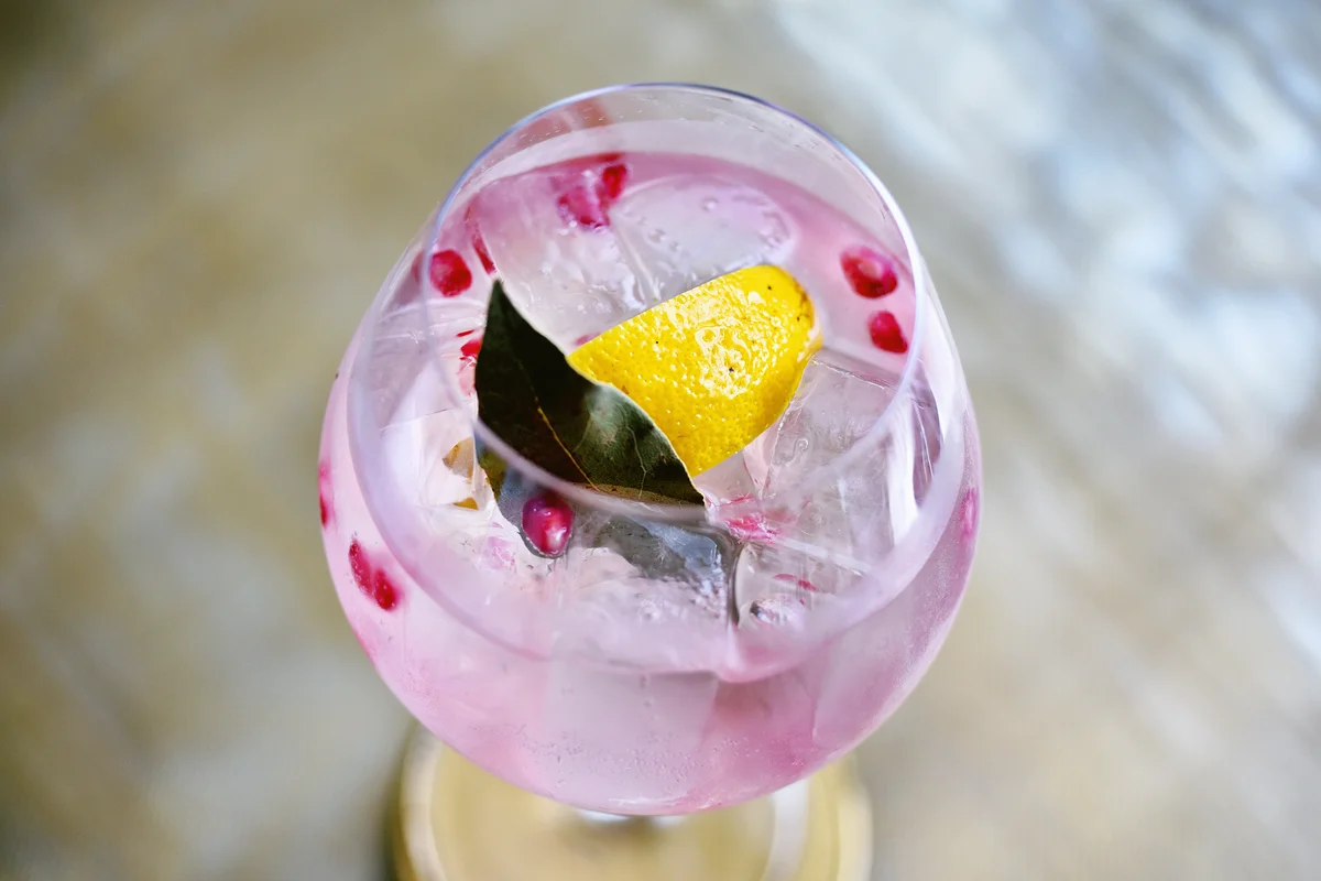 pink cocktail