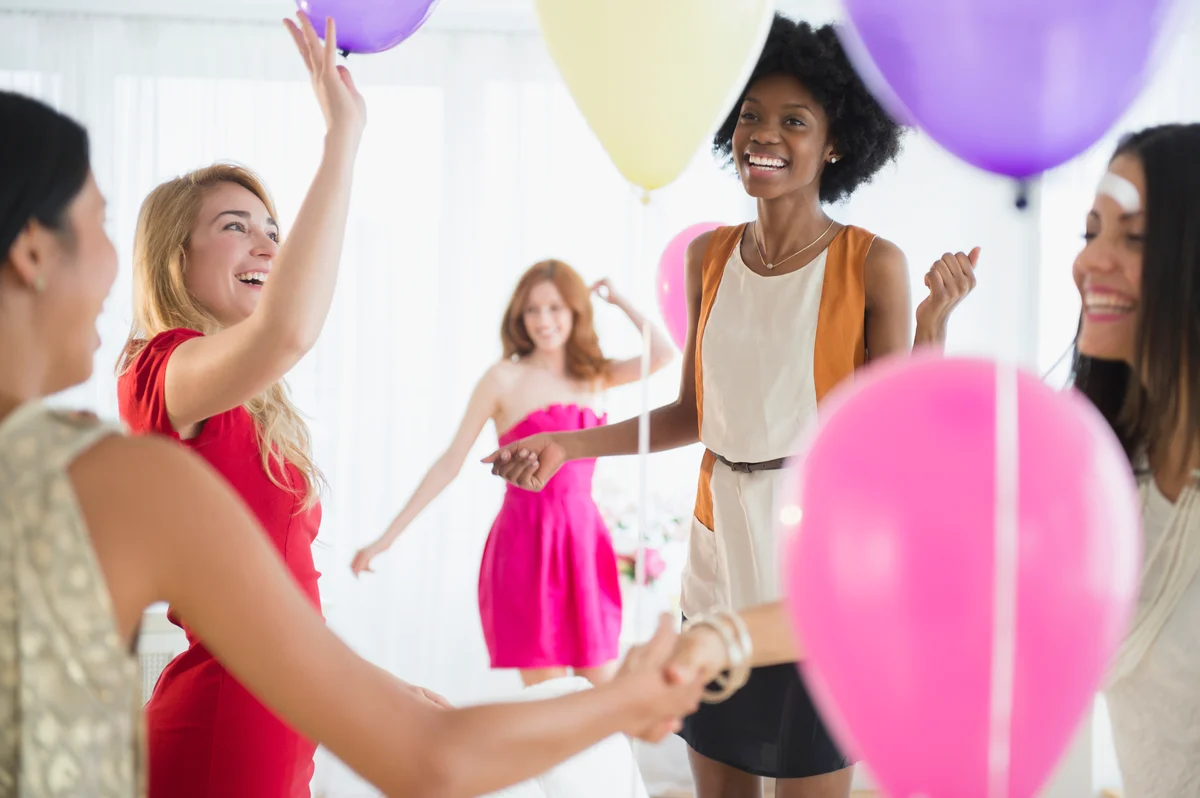 bridal shower with balloons