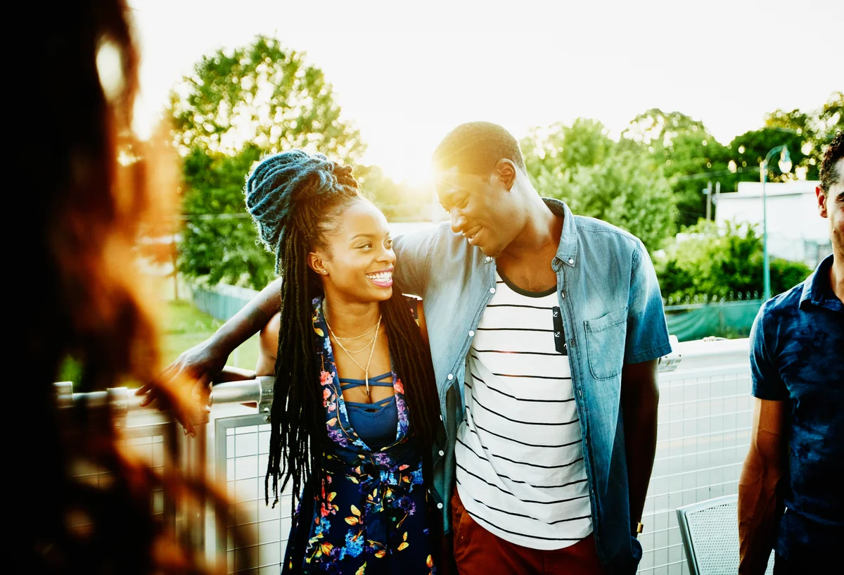 Couple enjoying quality time with friends in Tennessee