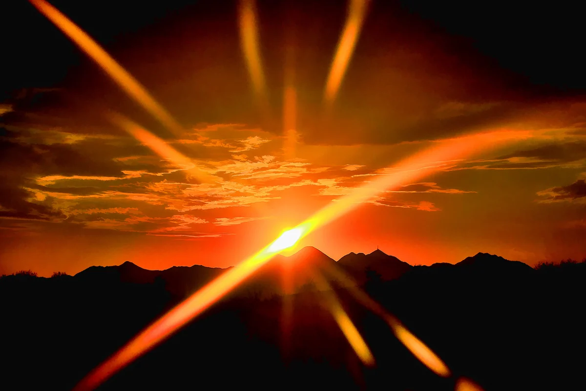 Sun scene