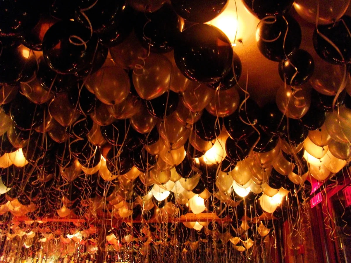 Balloons on ceiling