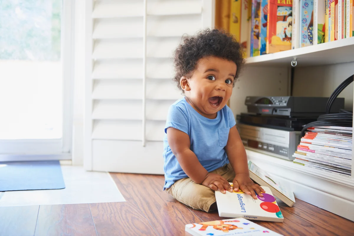 Baby laughing