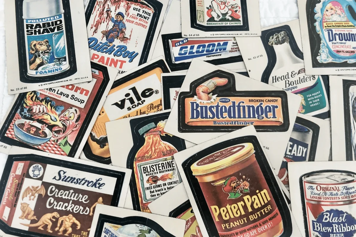 Vintage Wacky pack cards