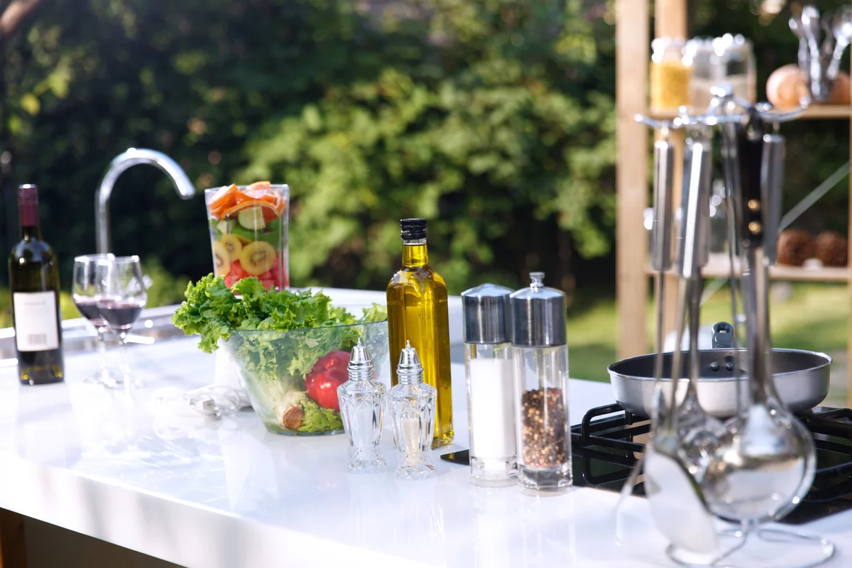 outdoor food prep