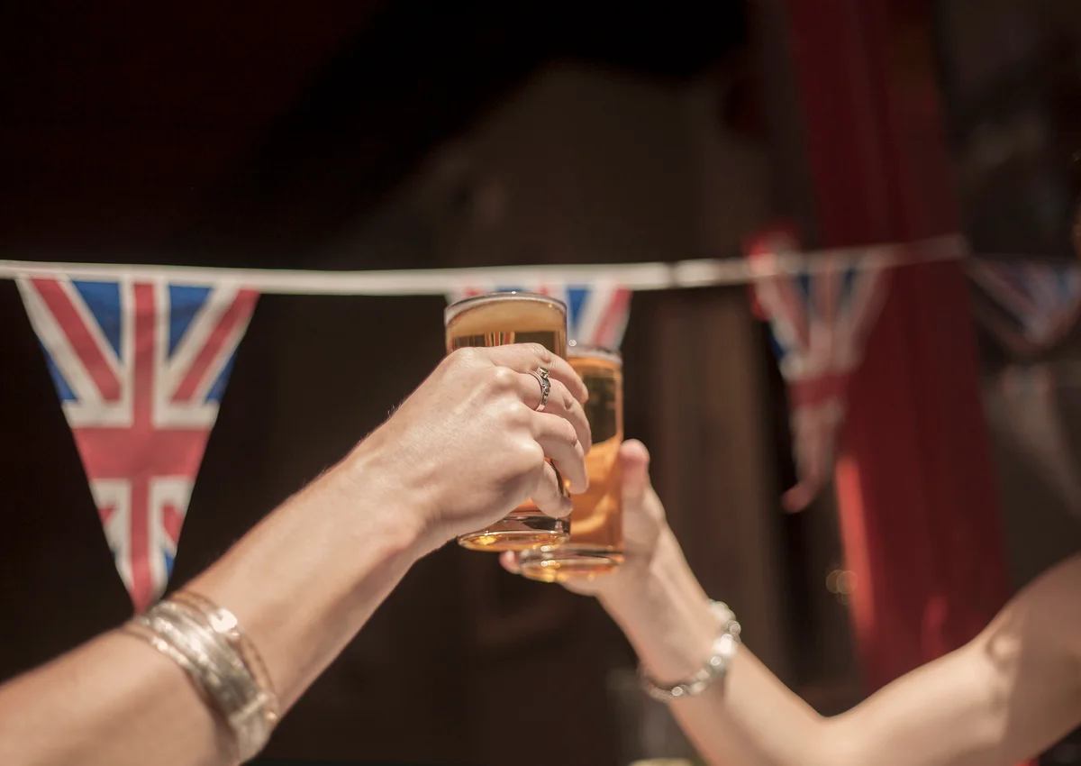 toasting with drinks