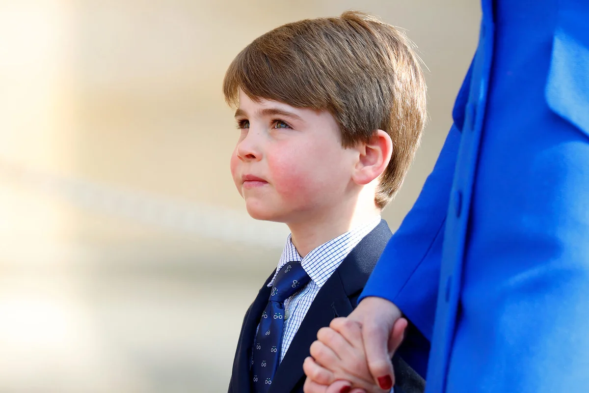 Prince Louis of Wales attends the traditional Easter Sunday Mattins Service