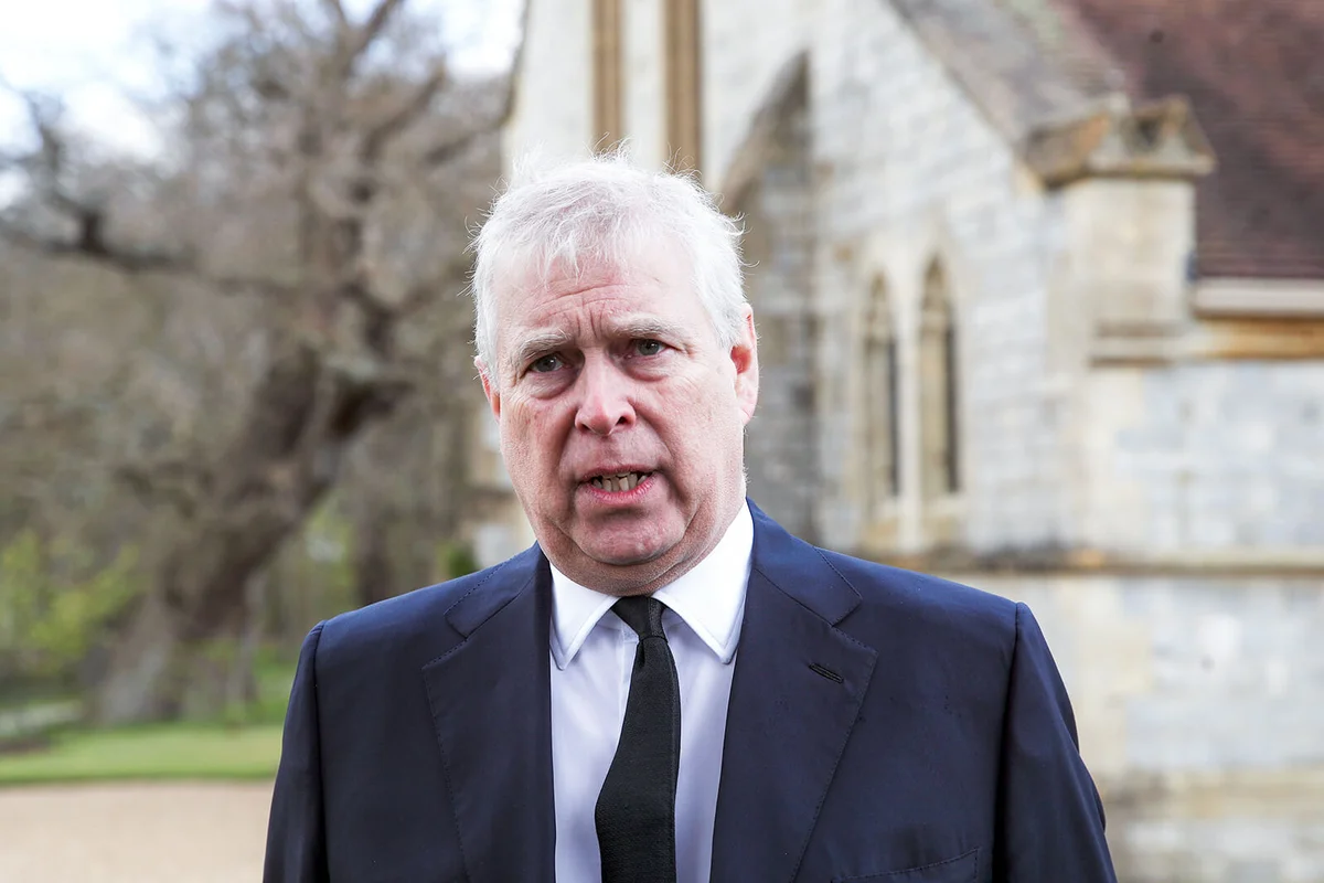 Prince Andrew, Duke of York, attends the Sunday Service