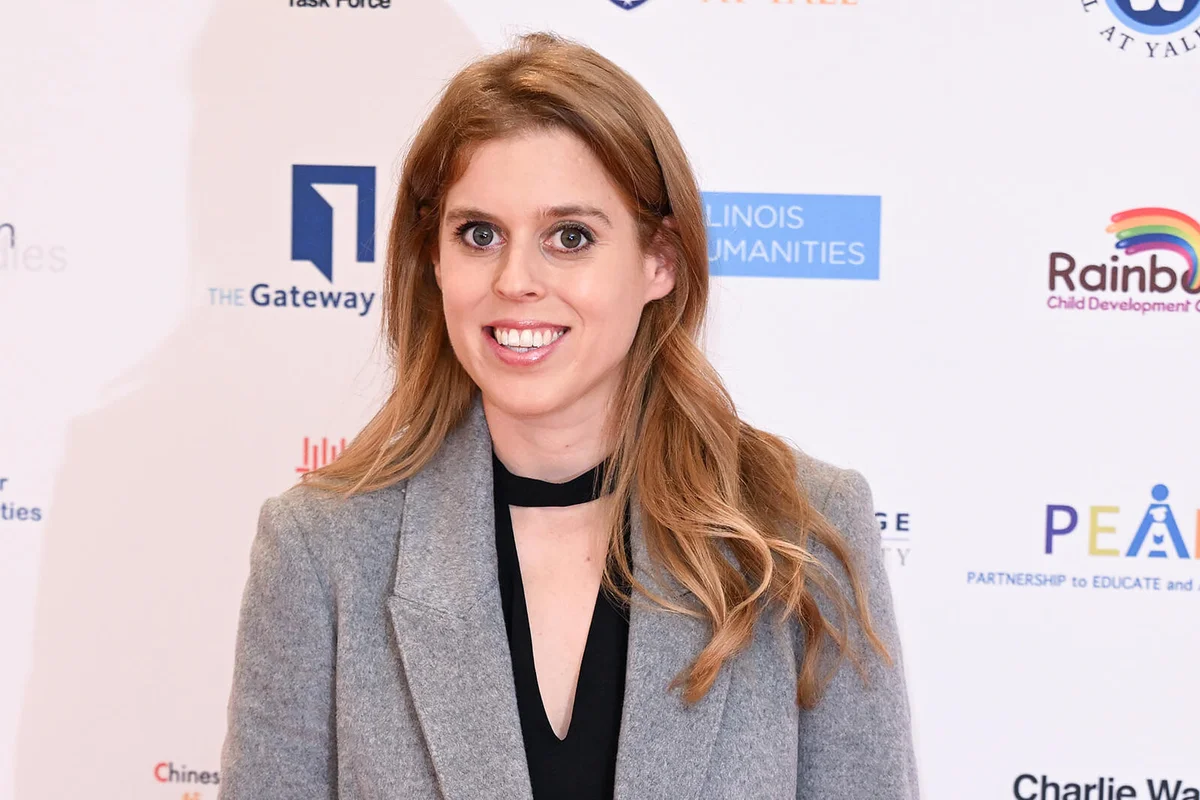 Princess Beatrice attends the "Confetti" UK Premiere