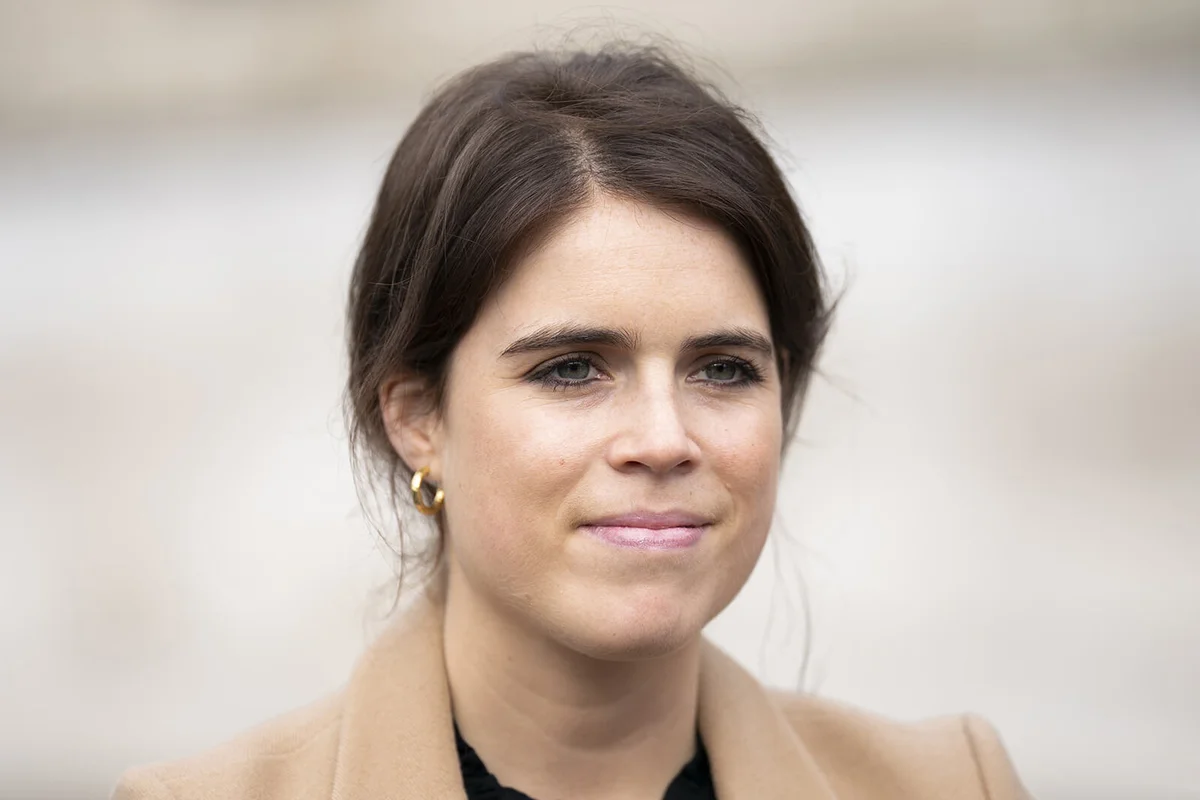 Princess Eugenie during a visit to the Anti-Slavery Collective art exhibition