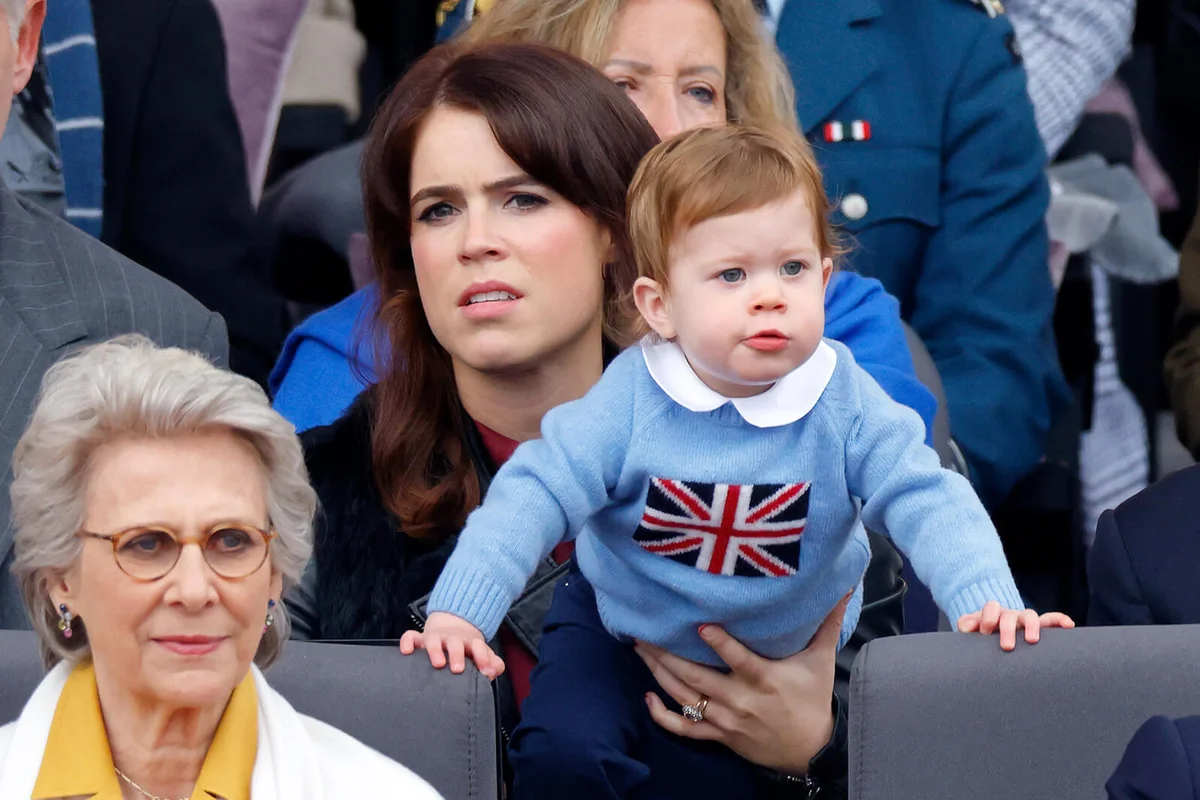 Princess Eugenie and son August Brooksbank