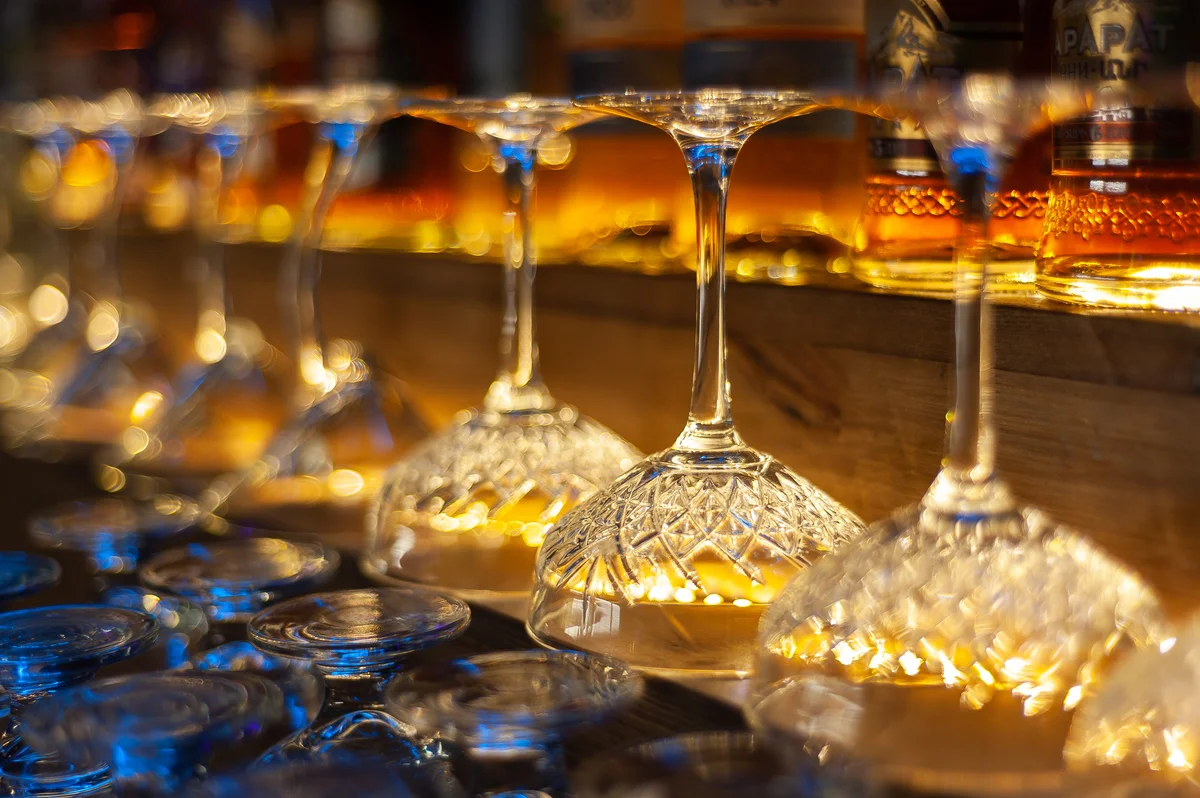 coupes on a bar