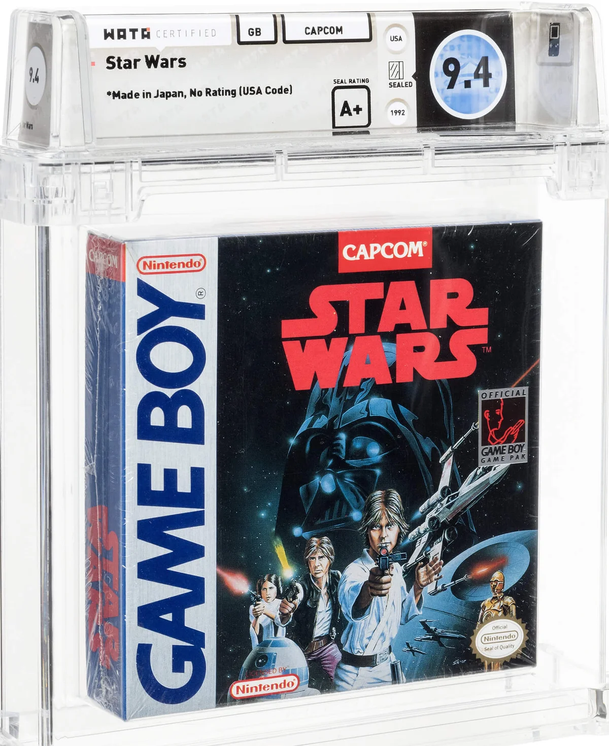 Star Wars - Wata 9.4 A+ Sealed, GameBoy Capcom 1992 USA