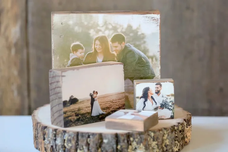 Photos on barn wood