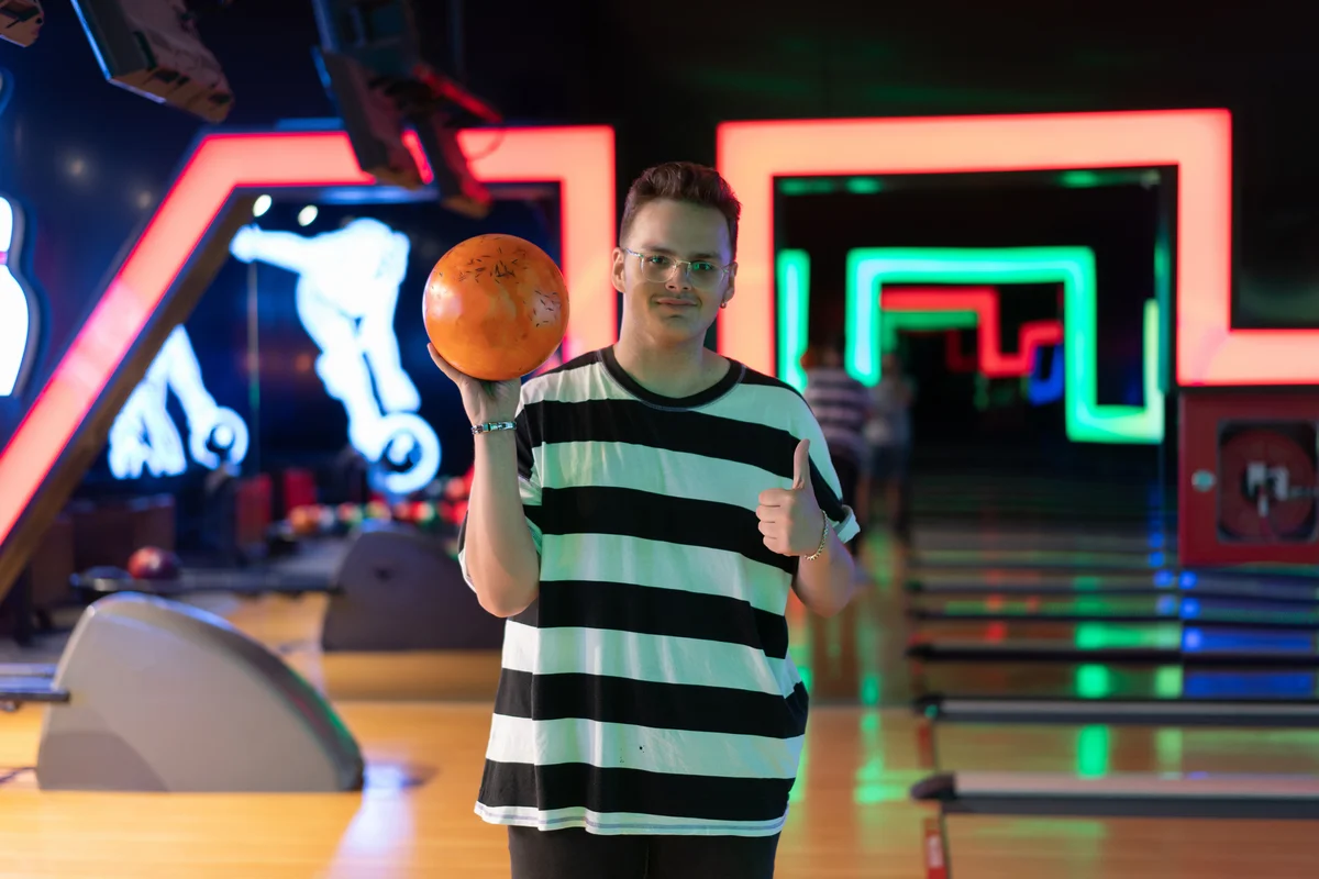 neon bowling