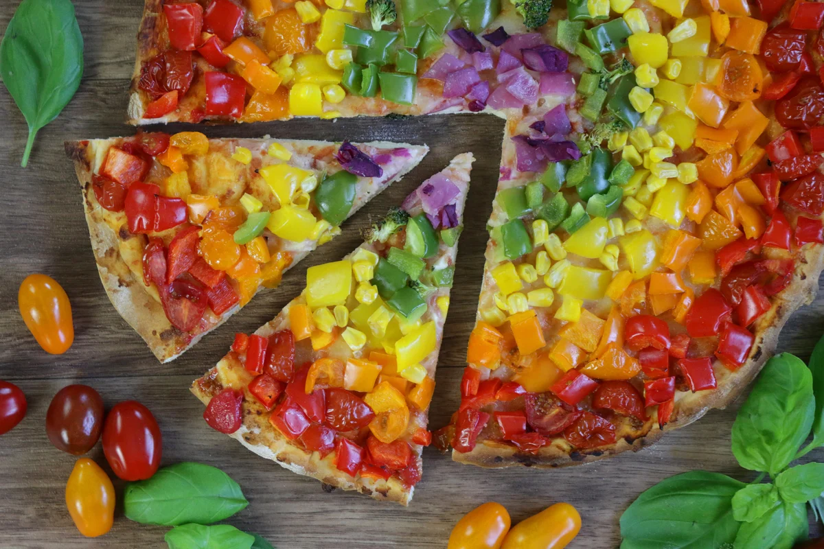 rainbow pizza