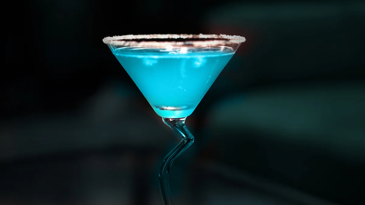 blue cocktail